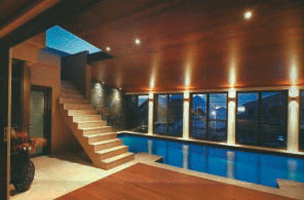 inflatable pool inside house