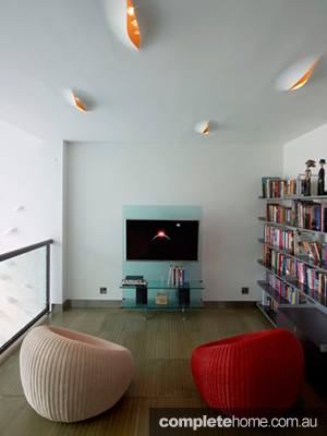 NY townhouse tv room
