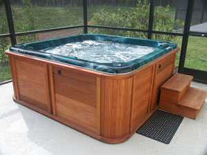 Building An Outdoor Spa Bath 30