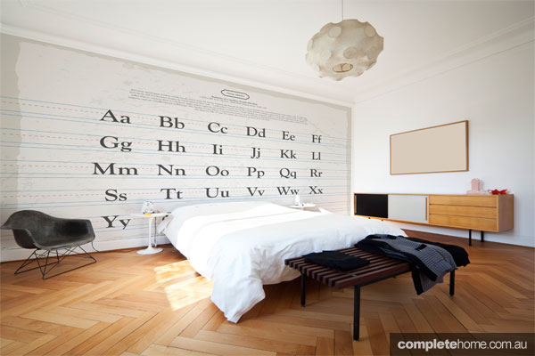The Goudy Alphabet wallpaper from Muffin & Mani