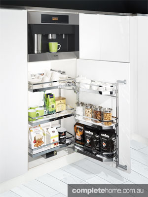 The Kesseböhmer TANDEM Depot coffee cabinet by Häfele